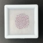 Sapphire Parcel (70 pcs) | 1.40 mm Precision-Cut Brilliant | Light Baby Pink | Ilakaka, Madagascar - Image 2