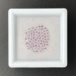 Sapphire Parcel (70 pcs) | 1.40 mm Precision-Cut Brilliant | Light Baby Pink | Ilakaka, Madagascar