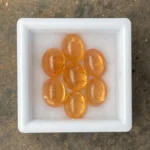 Mandarin Garnet Parcel 16.31 ct | 10 x 8 mm Oval Cabochon | Fanta Orange | Iseyin, Nigeria - Image 2