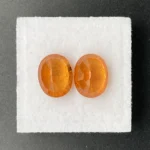 Mandarin Garnet Pair 8.27 ct | 10 x 8 mm Oval | Mandarin Orange | Loliondo, Tansania - Image 4