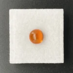 Mandarin Garnet 2.29 ct | Round Cabochon | Redish-Orange | Iseyin, Nigeria - Image 2