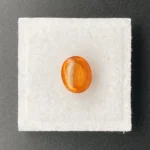 Mandarin Garnet 3.66 ct | Oval Cabochon | Fanta Orange | Iseyin, Nigeria - Image 3