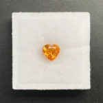 Mandarin Garnet 1.08 ct  | Heart Shape | Fanta Orange | Loliondo, Tansania