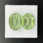 Peridot Companion Pair 14.41 ct | Oval | Apple Green | Sapat Gali, Pakistan - Image 3