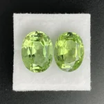 Peridot Companion Pair 14.41 ct | Oval | Apple Green | Sapat Gali, Pakistan - Image 4