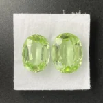 Peridot Companion Pair 12.88 ct | Oval | Apple Green | Sapat Gali, Pakistan - Image 4
