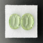 Peridot Companion Pair 12.88 ct | Oval | Apple Green | Sapat Gali, Pakistan - Image 3