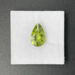 Peridot 2.60 ct | Pear Shape | Apple Green | Hunan Province,China