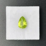 Peridot 7 x 10 mm | Pear Shape | Apple Green | Hunan Province,China - Image 3
