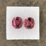 Rhodolite Garnet Pair 7.36 ct  | Oval | Pinkish Red | Umba Valley, Tanzania - Image 2