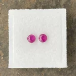 Ruby Pair 4.0 mm Round | Pinkish Red | Mongshu, Burma (Myanmar) | Untreated - Image 2