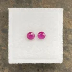 Ruby Pair 4.0 mm Round | Pinkish Red | Mongshu, Burma (Myanmar) | Untreated