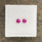Ruby Pair 3.7 mm Round | Pinkish Red | Mongshu, Burma (Myanmar) | Untreated