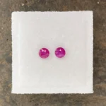 Ruby Pair 3.5 mm Round | Pinkish Red | Mongshu, Burma (Myanmar) | Untreated