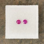 Ruby Pair 3.5 mm Round | Pinkish Red | Mongshu, Burma (Myanmar) | Untreated - Image 2