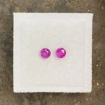Ruby Pair 3.6 mm Round | Pinkish Red | Mongshu, Burma (Myanmar) | Untreated