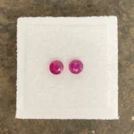 Ruby Pair 3.9 mm Round | Pinkish Red | Mongshu, Burma (Myanmar) | Untreated