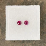 Ruby Pair 3.4 mm Round | Pidgeon Blood Red | Mongshu, Burma (Myanmar) | Untreated