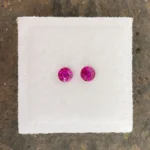 Ruby Pair 3.6 mm Round | Pinkish Red | Mongshu, Burma (Myanmar) | Untreated - Image 3