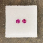 Ruby Pair 3.5 mm Round | Pinkish Red | Mongshu, Burma (Myanmar) | Untreated