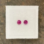 Ruby Pair 3.5 mm Round | Pinkish Red | Mongshu, Burma (Myanmar) | Untreated - Image 2