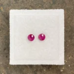 Ruby Pair 3.5 mm Round | Pinkish Red | Mongshu, Burma (Myanmar) | Untreated - Image 3
