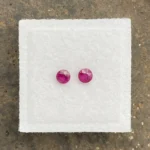 Ruby Pair 3.5 mm Round | Pinkish Red | Mongshu, Burma (Myanmar) | Untreated - Image 4