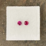 Ruby Pair 3.5 mm Round | Pidgeon Blood Red | Mongshu, Burma (Myanmar) | Untreated