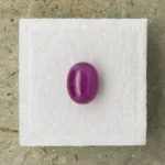 Ruby 2.69 ct | Oval Cabochon | Purplish Red | Johnson, Tanzania | Untreated