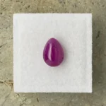 Ruby 2.62 ct | Pear Shape Cabochon  | Purplish Red | Johnson, Tanzania | Untreated - Image 2