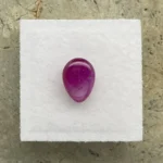 Ruby 2.62 ct | Pear Shape Cabochon  | Purplish Red | Johnson, Tanzania | Untreated - Image 3