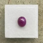 Ruby 2.69 ct | Oval Cabochon | Purplish Red | Johnson, Tanzania | Untreated - Image 2
