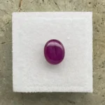 Ruby 2.69 ct | Oval Cabochon | Purplish Red | Johnson, Tanzania | Untreated - Image 3