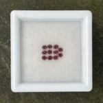 Sapphire Parcel (11 pcs) | 1.90 mm Precision-Cut Brilliant | Copper-Rosé Color | Songea, Tanzania - Image 2