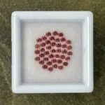 Sapphire Parcel (40 pcs) | 2.00 mm Precision-Cut Brilliant | Golden-Rosé Color | Songea, Tanzania