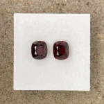 Spinel Pair 2.06 ct | Cushion | Maroon Red | Mogok, Burma (Myanmar) - Image 2