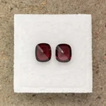 Spinel Pair 2.06 ct | Cushion | Maroon Red | Mogok, Burma (Myanmar) - Image 3