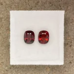 Spinel Pair 2.03 ct | Cushion | Maroon Red | Mogok, Burma (Myanmar)
