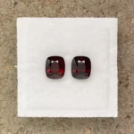 Spinel Pair 2.18 ct | Cushion | Burgundy Red  | Mogok, Burma (Myanmar)
