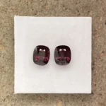 Spinel Pair 2.56 ct | Cushion | Maroon Red | Mogok, Burma (Myanmar)