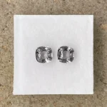 Spinel Pair 1.83 ct | Cushion | Slate grey  | Mogok, Burma (Myanmar)
