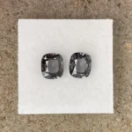 Spinel Pair 2.82 ct | Cushion |  Smoke Grey  | Mogok, Burma (Myanmar)