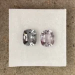 Spinel Companion Pair 3.20 ct | Cushion |  bluish & purplish  | Mogok, Burma (Myanmar)