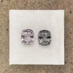 Spinel Companion Pair 3.20 ct | Cushion |  bluish & purplish  | Mogok, Burma (Myanmar) - Image 2