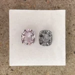Spinel Companion Pair 3.20 ct | Cushion |  bluish & purplish  | Mogok, Burma (Myanmar) - Image 3