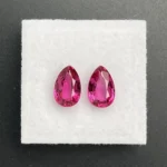 Spinel Pair 3.05 ct | Pear Shape | Pinkish Red |  Mogok, Burma (Myanmar)
