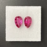 Spinel Pair 3.05 ct | Pear Shape | Pinkish Red |  Mogok, Burma (Myanmar) - Image 2