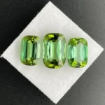 Tourmaline Set 12.69 ct | Cushion Cut | Mint Green | Rubaya, Congo (DRC)