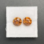 Zircon Pair 4.46 ct  | Round Brilliant | Amber Yellow | Tunduru, Tanzania - Image 2