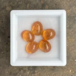 Mandarin Garnet Parcel 10.88 ct | Oval Cabochon | Fanta Orange | Iseyin, Nigeria - Image 2